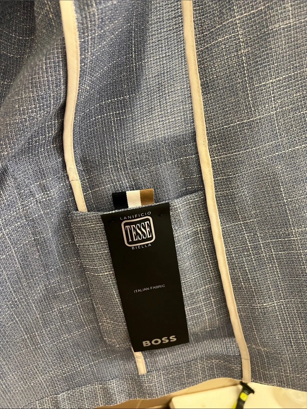 BOSS Light Blue Textured Sport Coat Brand new
